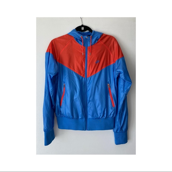 blue nike rain jacket